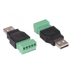 Adapter USB typ A wt - Terminal Blokowy 5pin
